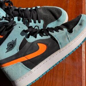 Nike Jordan 1 Zoom CMFT 2 - Bleached Aqua Bright Citrus - Used like new